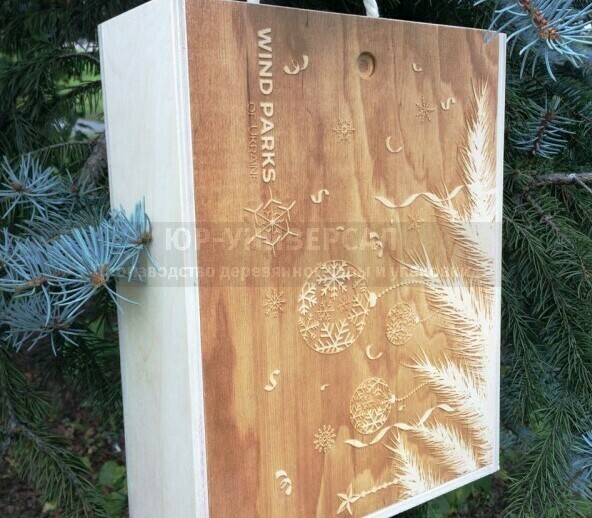 Купить деревянную коробку для подарка