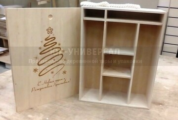 Оформление деревянных подарочных коробок в Украине